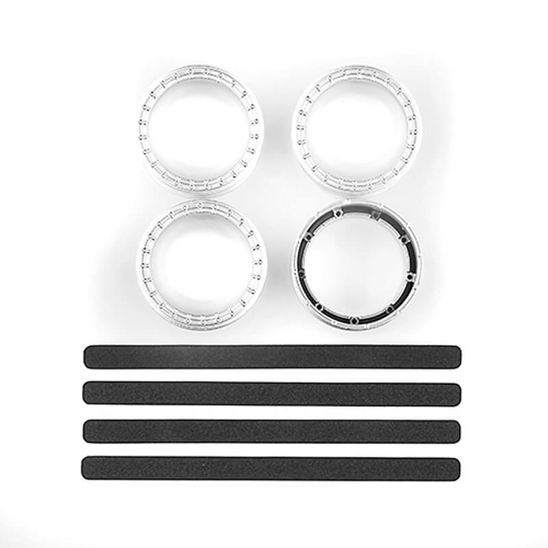 Team Associated Dc10 Ft Adj. Wheel Rim, White (4)