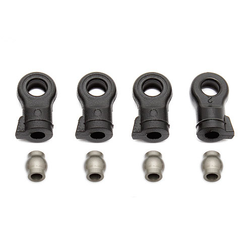 Associated Pro Sc 4x4 16mm Shock Rod End & Susp. Ball (4)