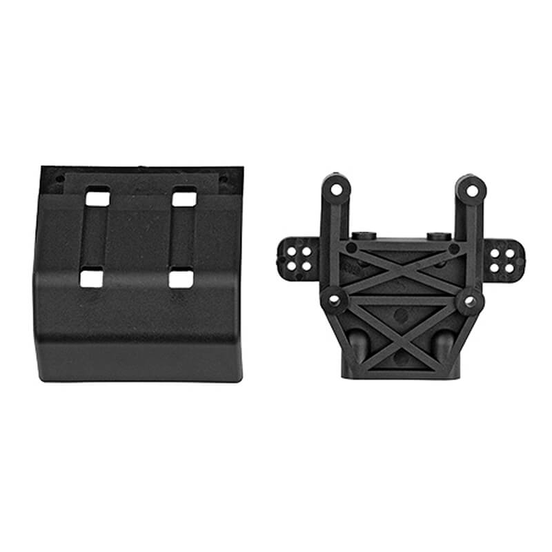 Team Associated Rc10gt Rear Bulkhead/bumper Black