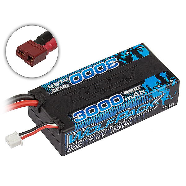 reedy-wolfpack-lipo-3000mah-30c-74v-shorty-wt-plug