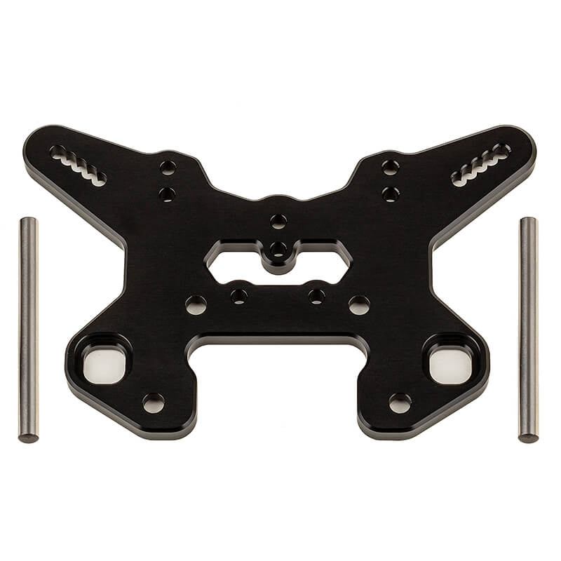 Team Associated Rc8t4 Front Shock Tower V2 Black Aluminium