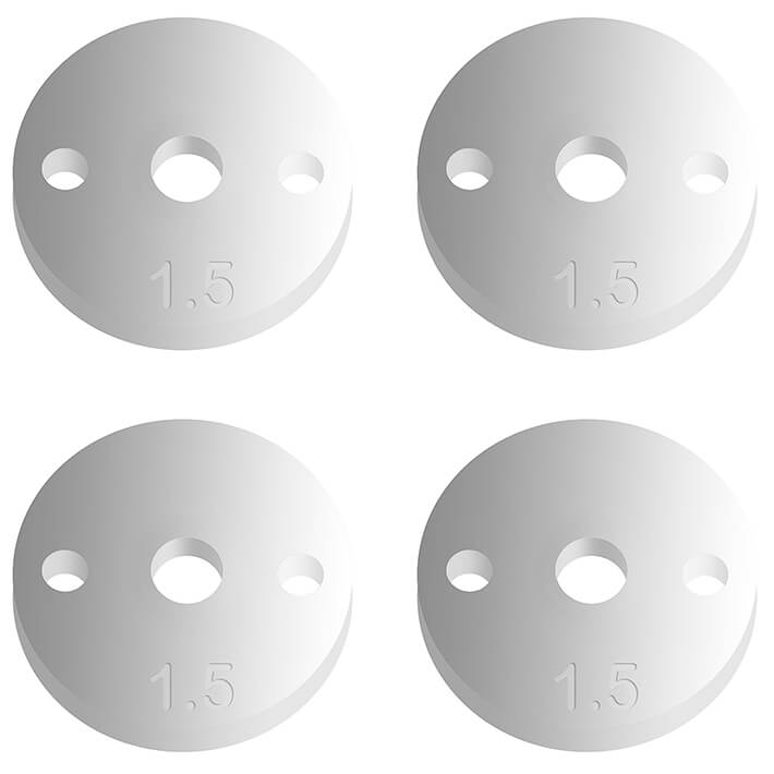 Associated Ft 12mm Pistons V2 2 X 1.5mm Flat (screw Mount)