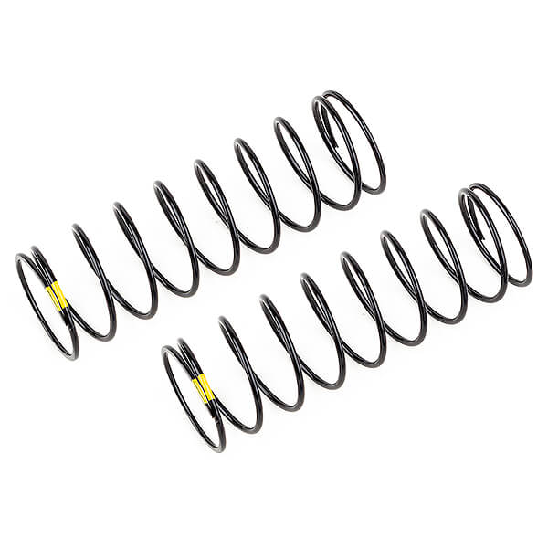 Team Associated 13mm Rear Shock Springs Yellow 2.3lb/in, L61, 9.5t, 1.2d