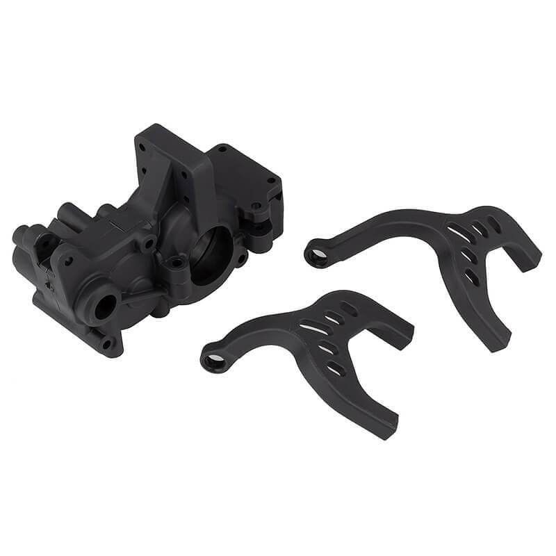Team Associated Rc10b6 Ft Laydown Gearbox/braces Carbon