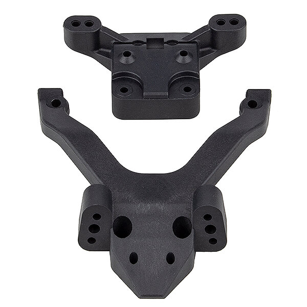 Team Associated Rc10b6.4 Ft Top Plate And Ballstud Mount, Carbon