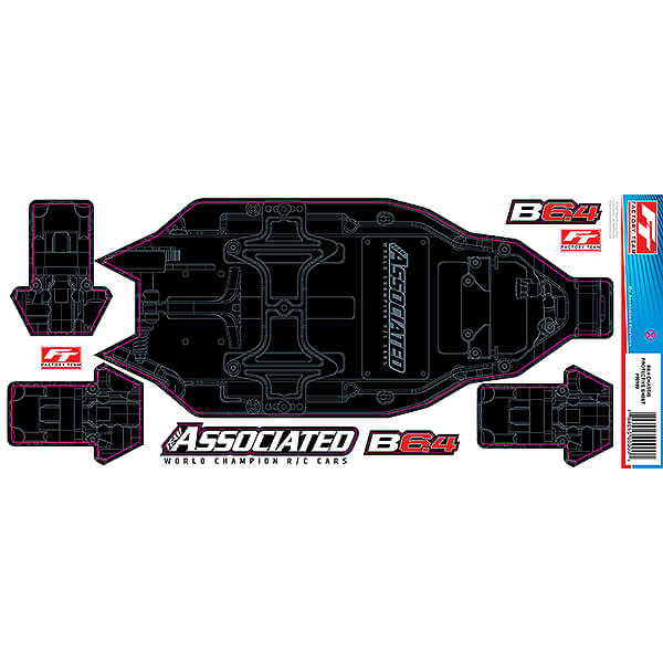Team Associated Rc10b6.4 Ft Chassis Protective Sheet, +3mm,