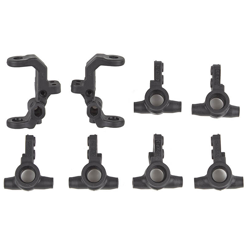 Team Associated Rc10b7 Ft Caster/steering Blocks Carbon