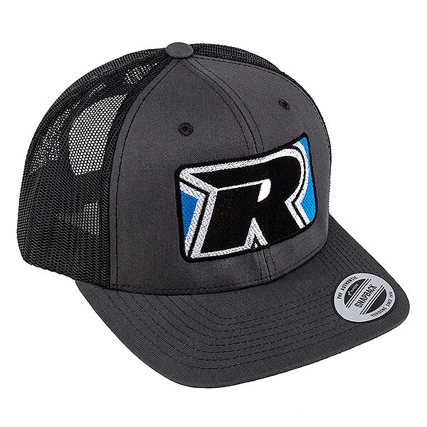 Reedy 2022 Trucker Hat Flat Bill Charcoal/black