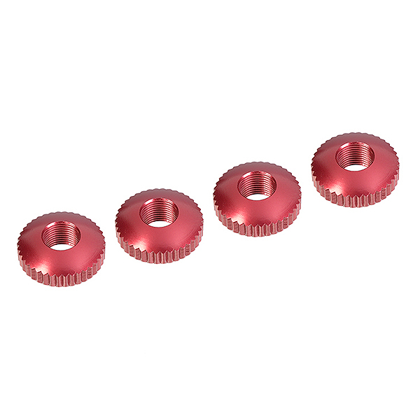 Corally Alum. Body Mount Cambered Nuts 4 Pcs