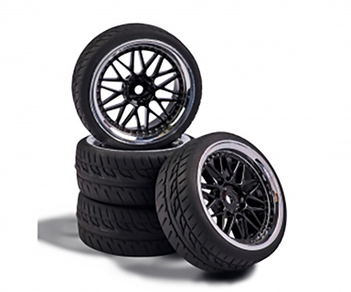 Tamiya 1:10 Wheel Set Y-Design1 (4) BI./Ch