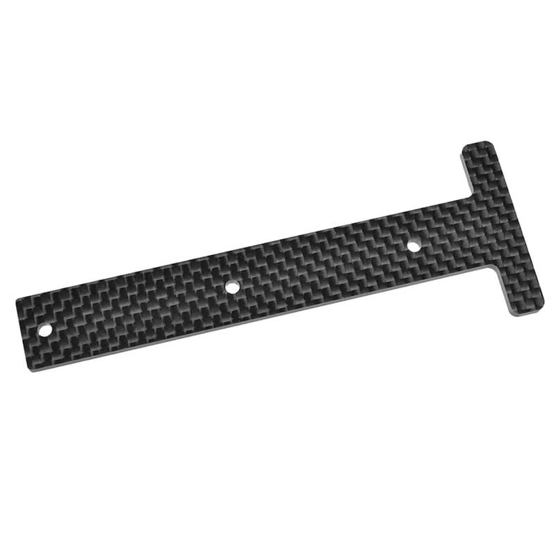 Corally Chassis Stiffener Plate Rear Carbon
