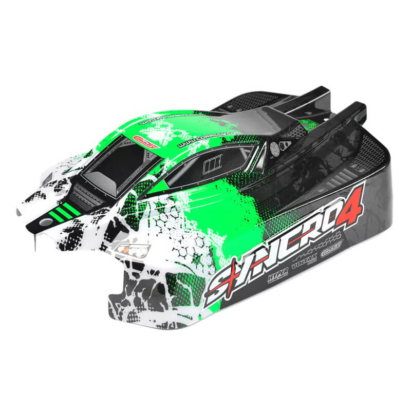 Team Corally Polycarbonate Painted Body Syncro 4 Green