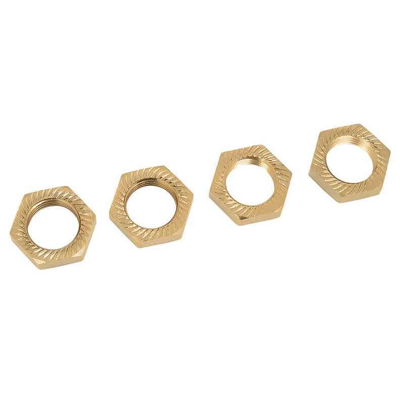 Corally Wheel Nut Aluminium Serrated - Le - 4pcs