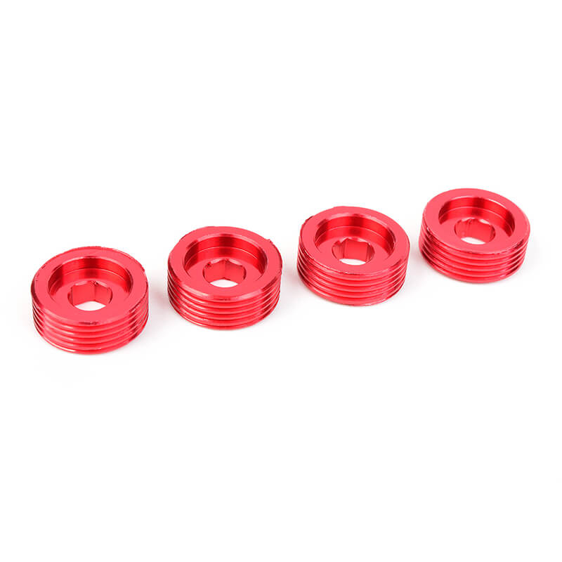 Corally Pivot Ball Adjusting Nut Aluminium 4 Pcs