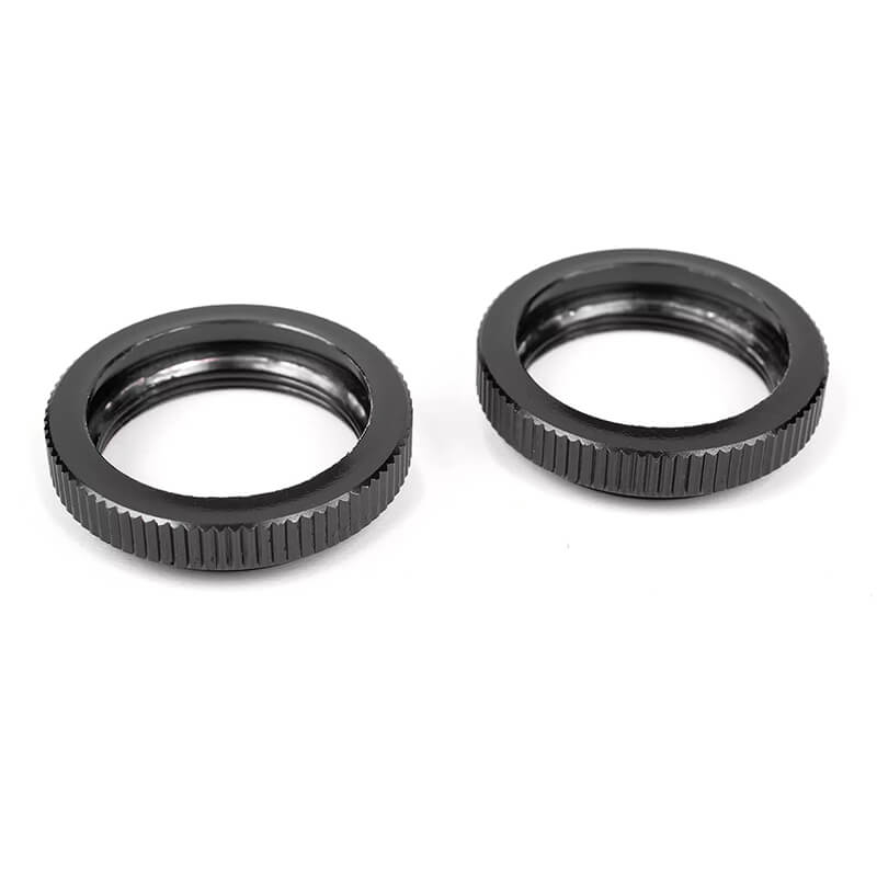 Corally Shock Collar Aluminium Black 2 Pcs