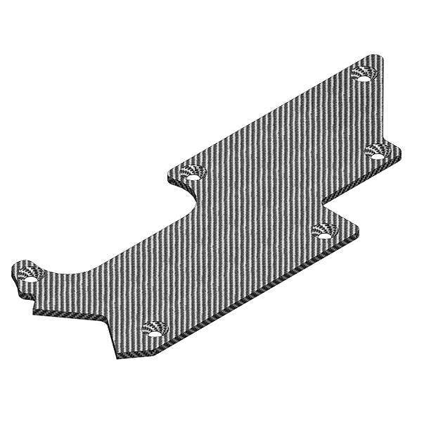 Corally Suspension Arm Stiffener Rear Left Graphite 3mm 1 Pc