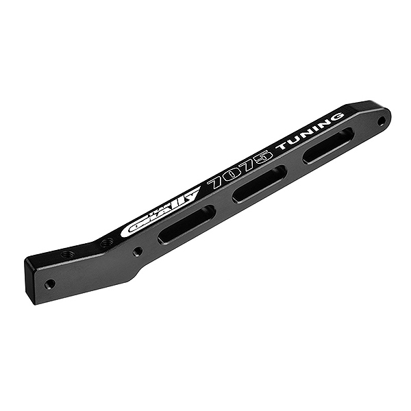 Corally Chassis Brace V2 Rear Swiss 7075 T6 Hard Black Bugg.