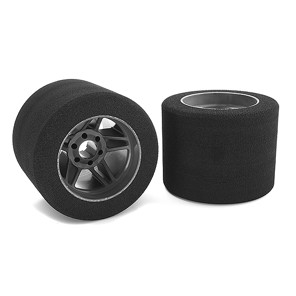 Corally Attack Foam Tyres 1/8 Circuit 35shore Rr Carbon 76mm