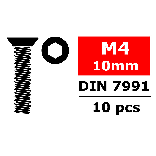 corally-steel-screws-m4-x-10mm-hex-flat-head-10-pcs
