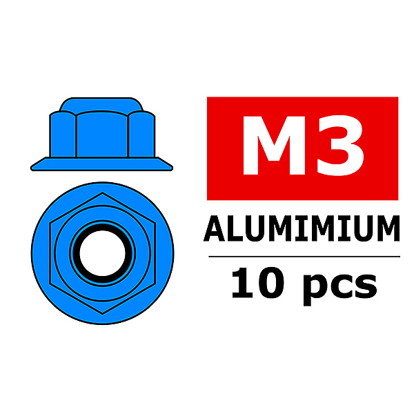 corally-aluminium-nylstop-nut-m3-flanged-blue-10-p