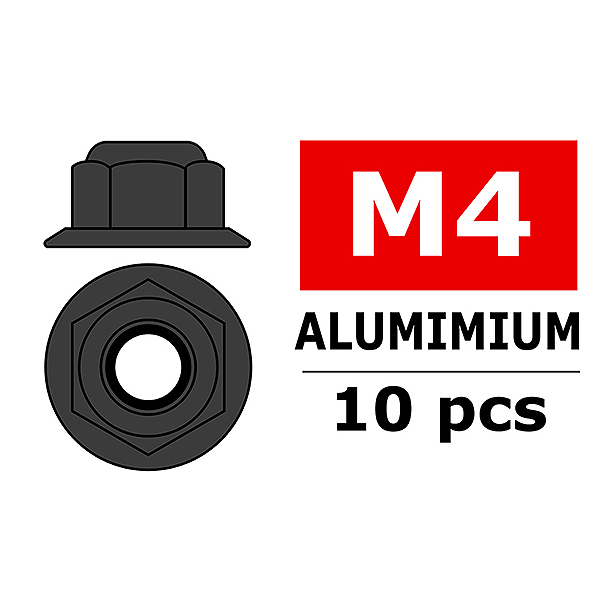 corally-aluminium-nylstop-nut-m4-flanged-gun-metal