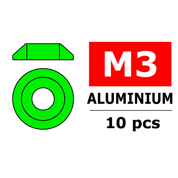 Corally Aluminium Washer For M3 Button Head Screws O
