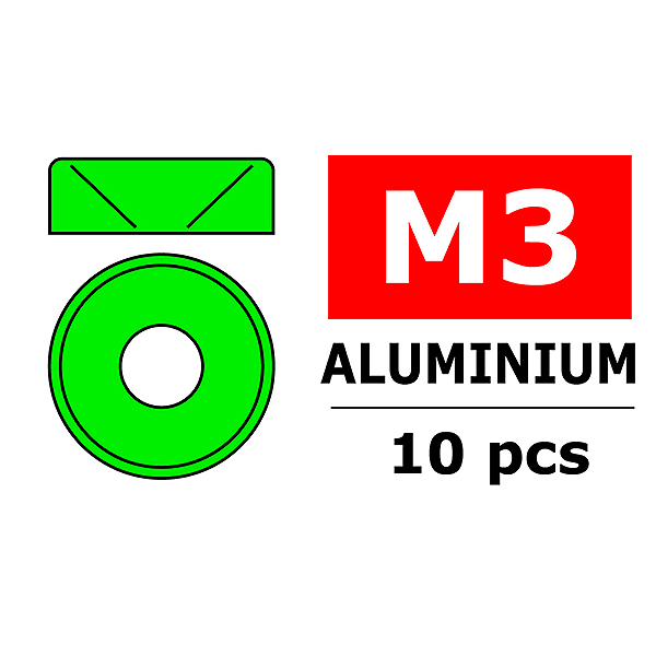 corally-aluminium-washer-for-m3-flat-head-screws-od8mm-green-10pcs