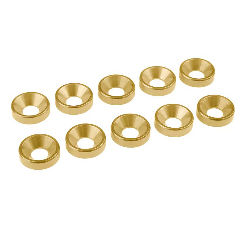 Corally M4 Flat Head Washer Aluminium Le 10 Pcs