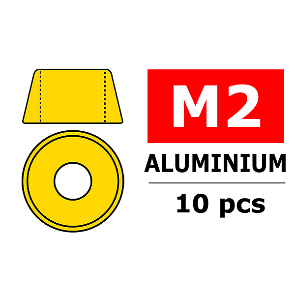 Corally Aluminium Washer For M2 Socket Head Screws O