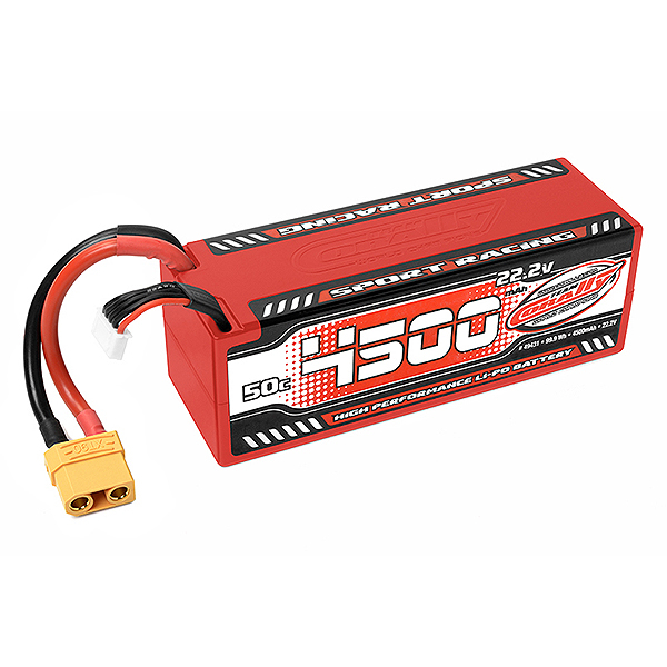 corally-sport-racing-50c-lipo-battery-4500mah-222v-stick-6s-hardwire-xt90
