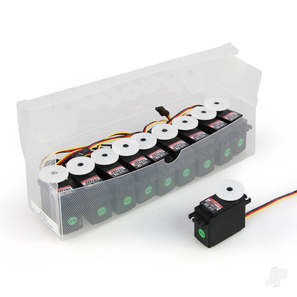 HS-311 Standard Analogue Cored Servo 43g 3.5kg/0.15s 4.8V - 6.0V (Bulk 10 pcs)