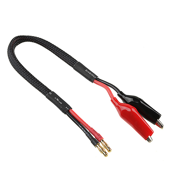 Corally Charge Lead Crocco Clips 14 Awg Ultra V+ Silicone Wire 30cm 1pc