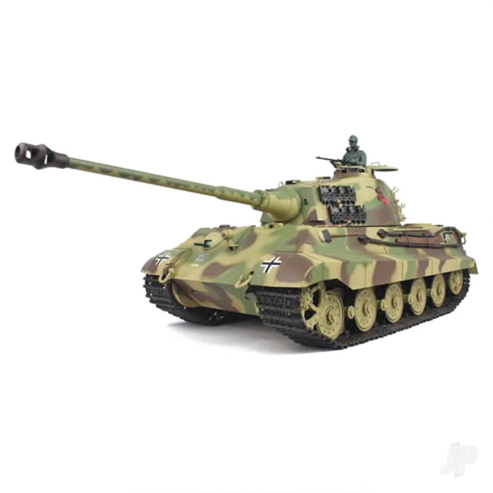 henglong-116-german-king-tiger-henschel-with-infrared-battle-system-24ghz-shooter-smoke-sound-metal-gearbox-metal-tracks-sprocket-idler
