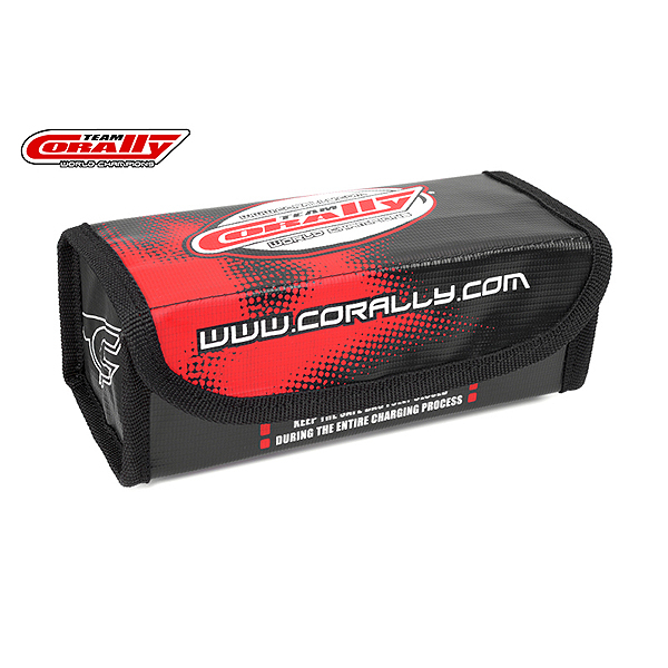 Corally Lipo Safe Bag Sport For 2 Pcs 2s Hard Case Battery Packs-1