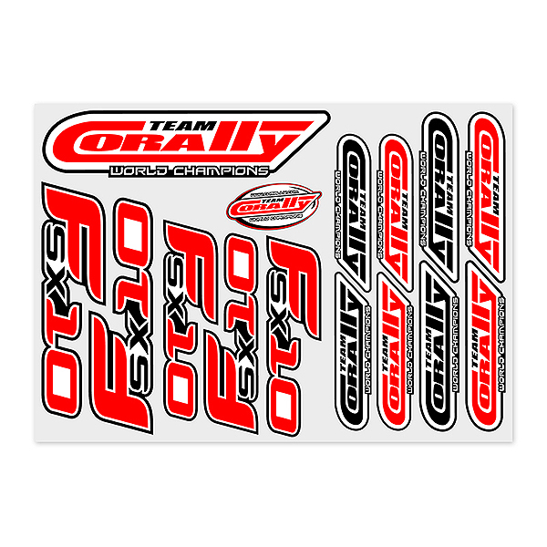 Corally Stickersheet Fsx10 Precut 210x148mm 1 Pc