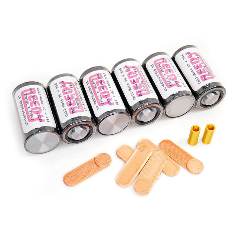 Centro Vintage Bk Reedy Dummy 6 Cell Pack With Hardware (3d)