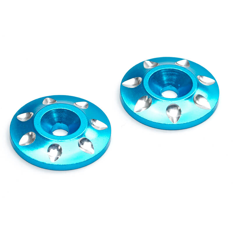 Centro 1/8th Wing Washers - Blue