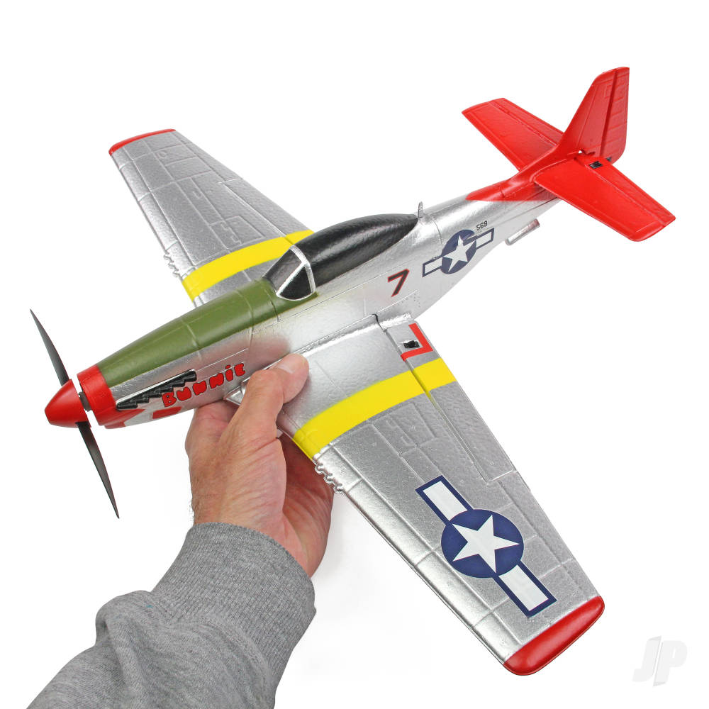 Top RC Mini P-51 (Red Tail) RTF – Mode 2 (450mm)-5