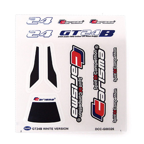 Carisma Gt24b Ch/ps Edition Decal Sheet