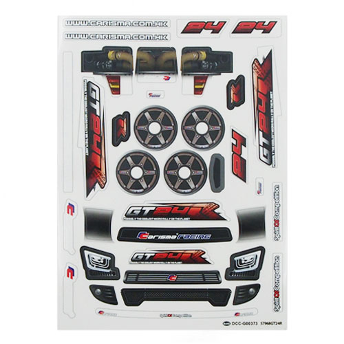 Carisma Gt24r Rally Car Decal Sheet