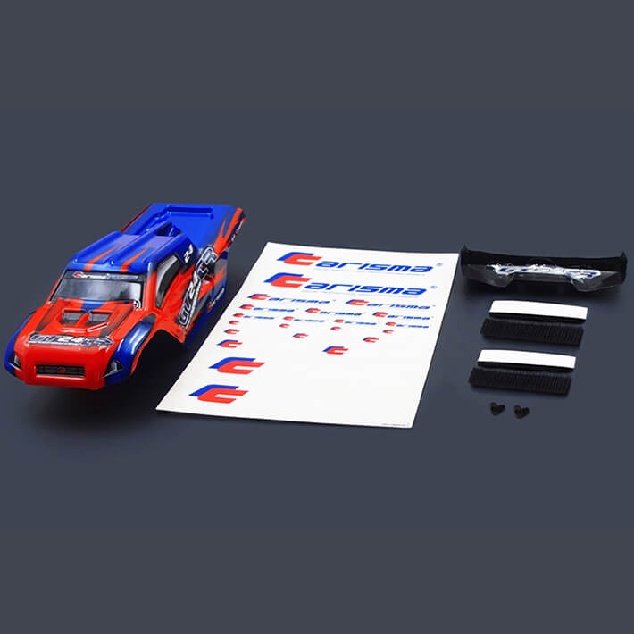 Carisma Gt24tr Truggy Body Painted Body Set (red/blue)