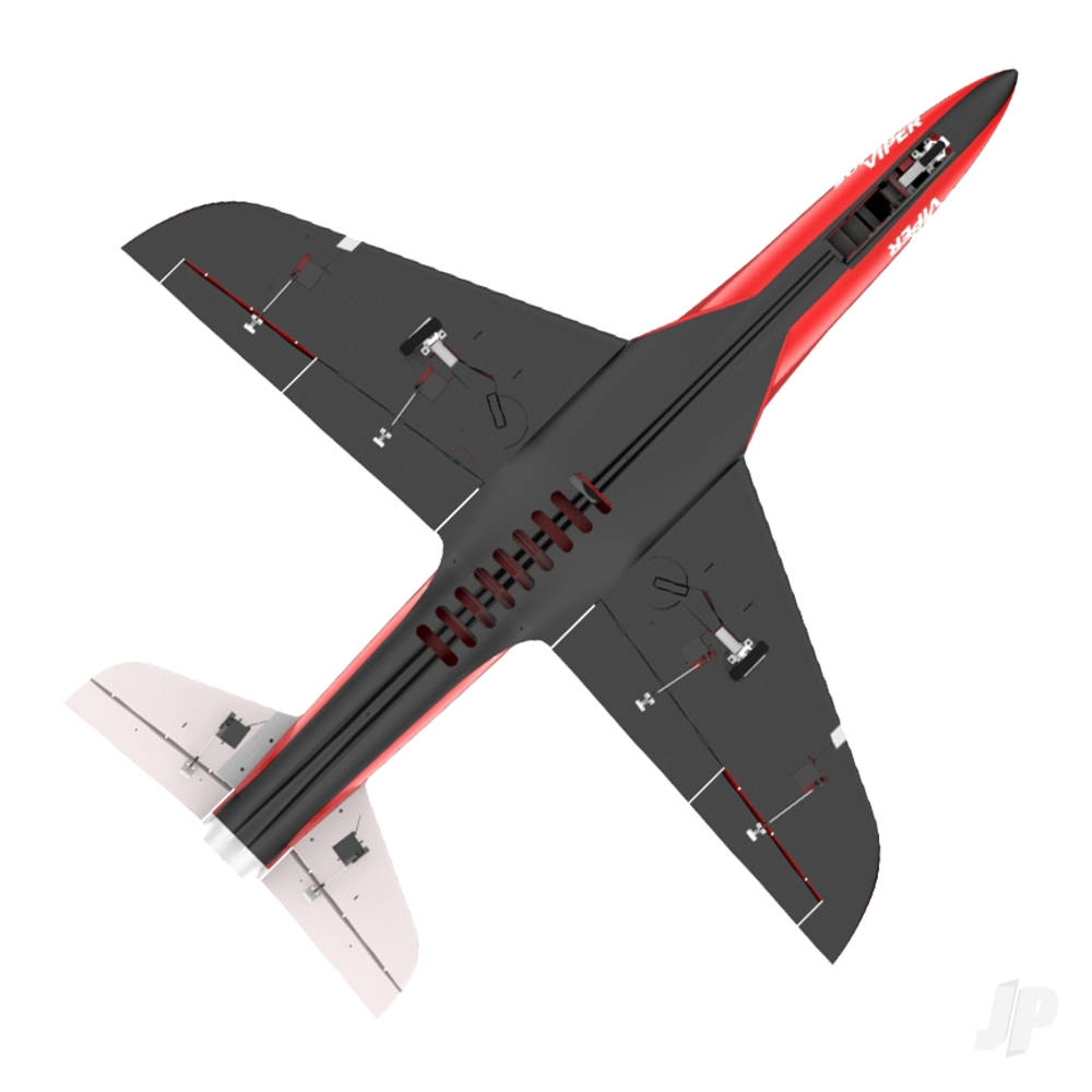 Super Viper 105mm EDF Foam Jet, Red (PNP 12S)-4