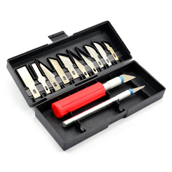 Cml Hobbyist Knife Set - 2 Knife Handles, 12 Blades