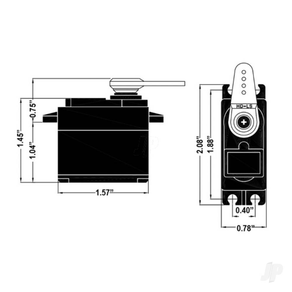 Hitec HSB-9485SH Standard Digital Brushless Servo 62g 26kg/0.15s 6.0V - 7.4V-8