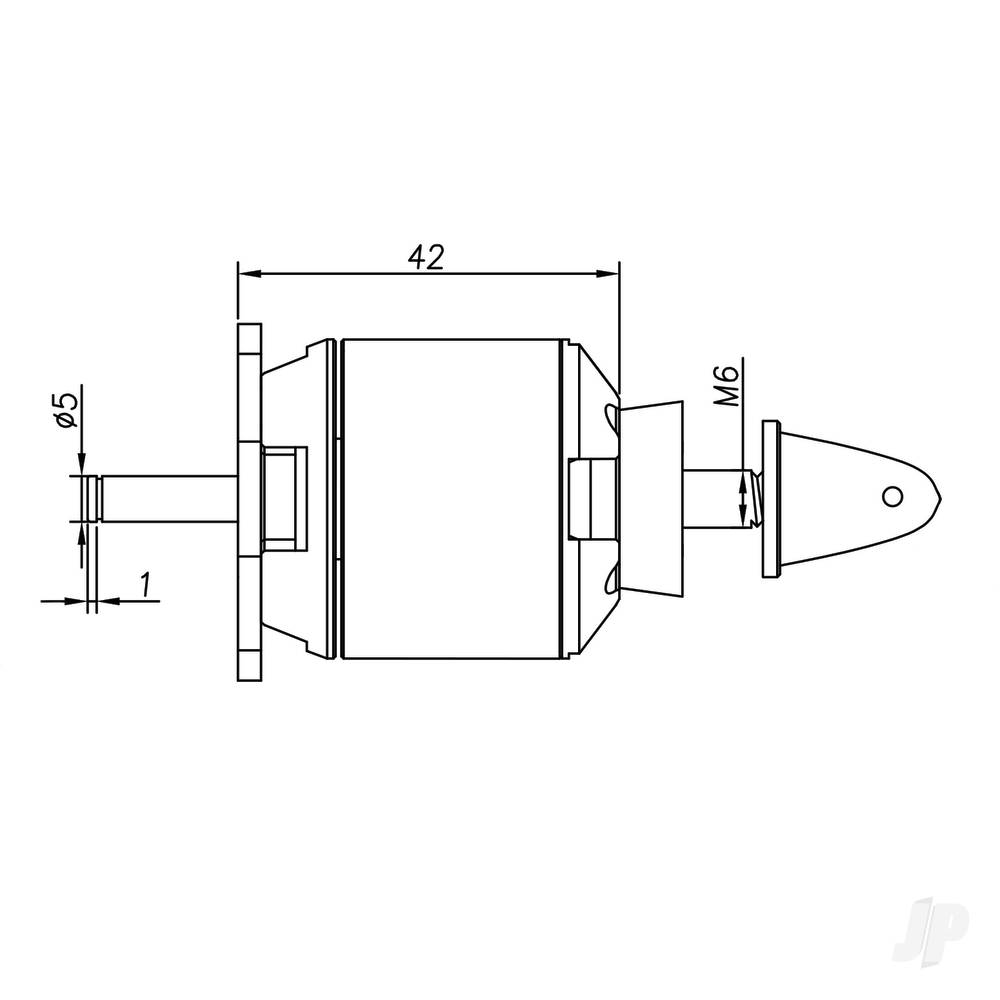 Radient Brushless Motor 3542 1000KV (2-4S)-3