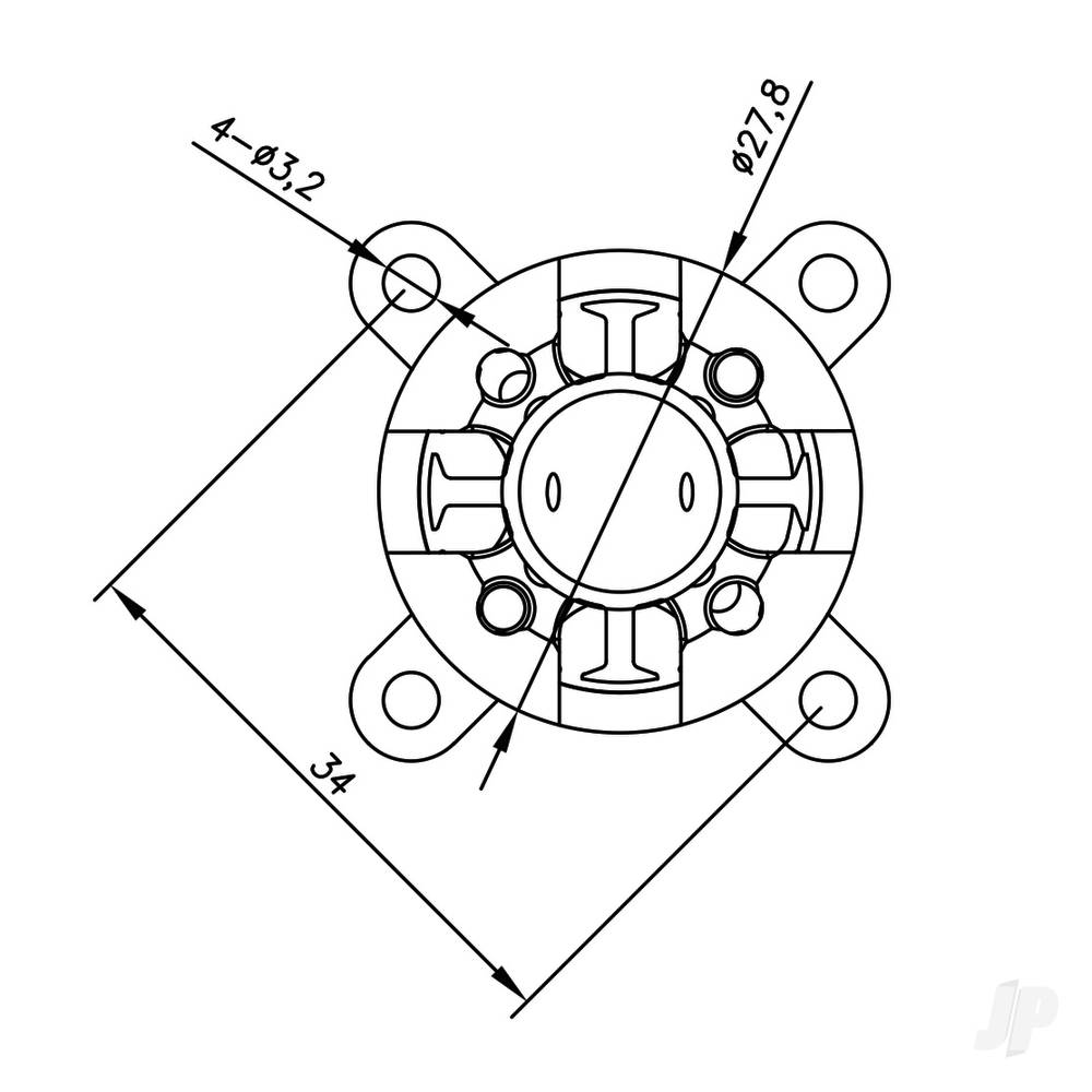Radient Brushless Motor 2836 1100KV (2-4S)-4