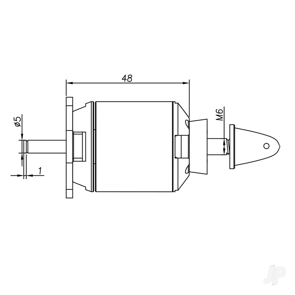 Radient Brushless Motor 3548 1100KV (2-4S)-3