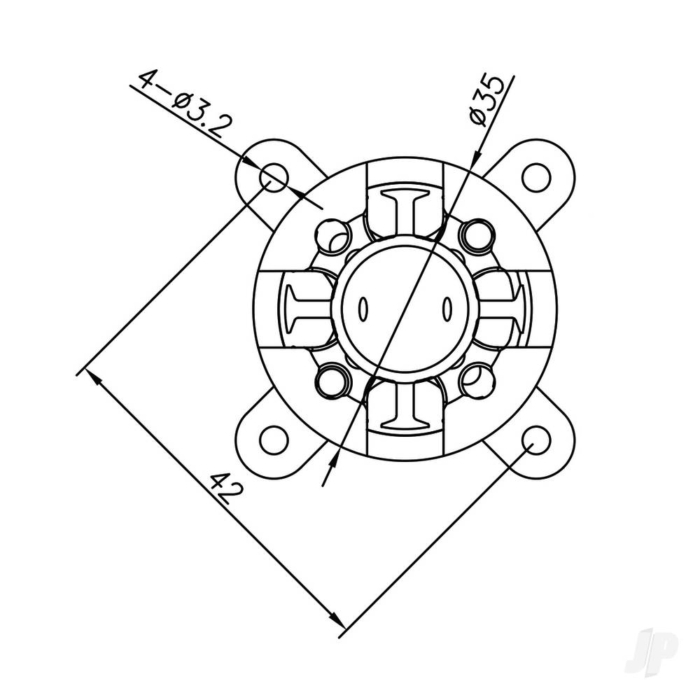 Radient Brushless Motor 3548 1100KV (2-4S)-4