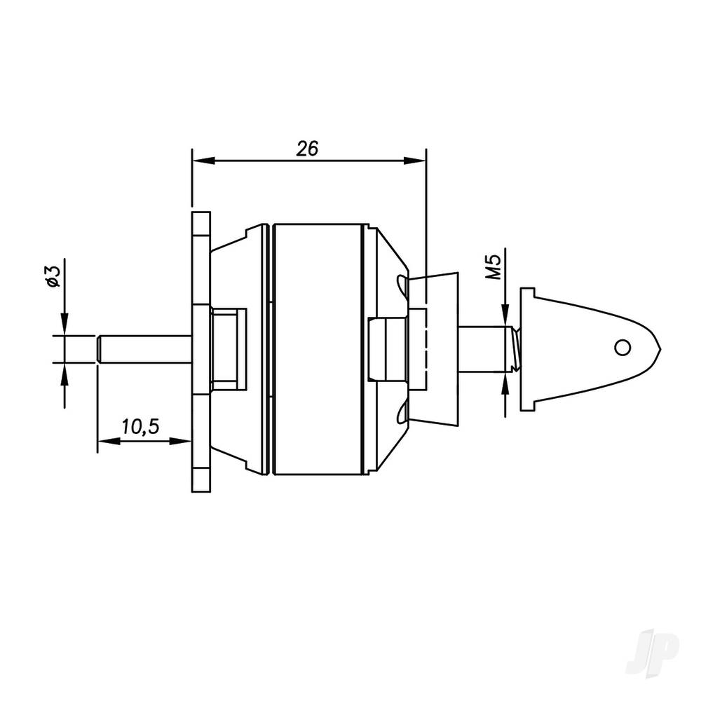 Radient Brushless Motor 2826 1900kV (2-3S)-3