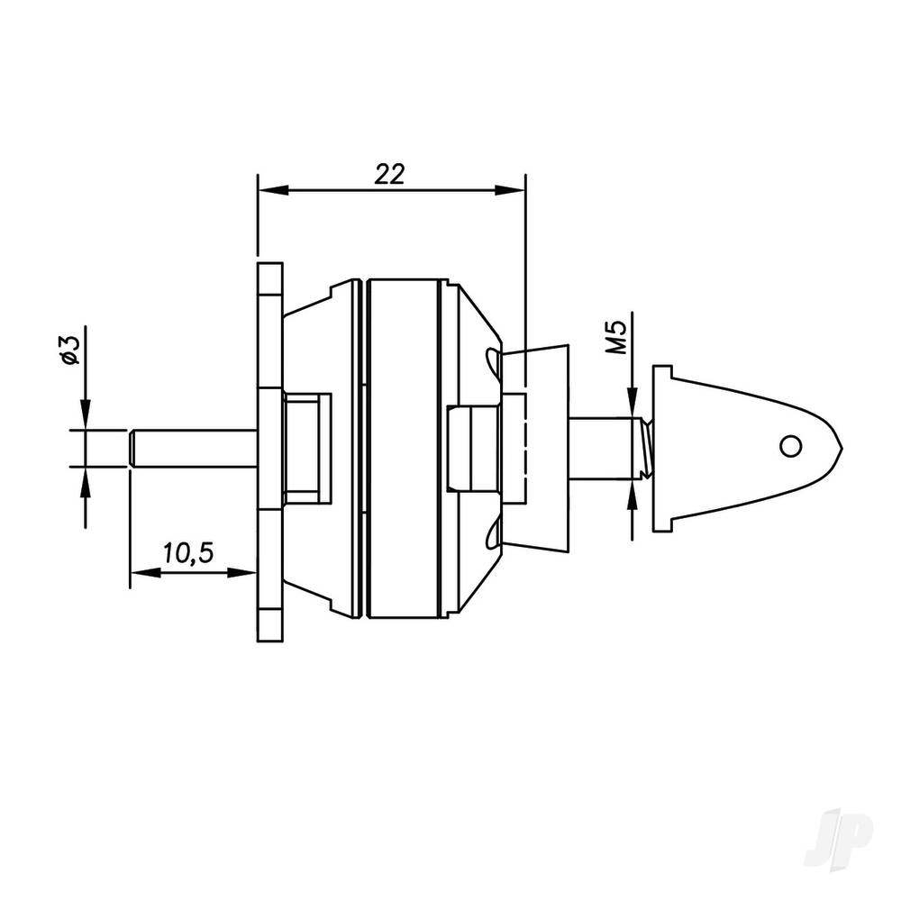 Radient Brushless Motor 2822 2300KV (2-3S)-3